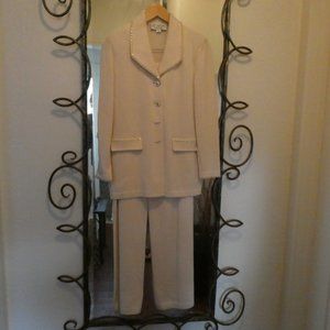**SALE** St. John Knit Pant Suit w/ Gold Accent